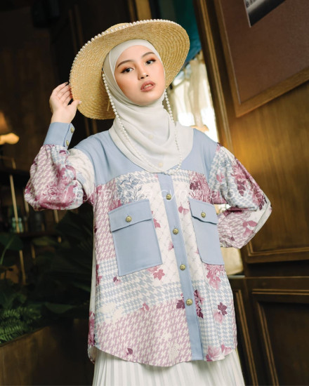 EOWIN BLOUSE ROSY BLUE